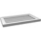 Ekena Millwork Vertical Surface Mount PVC Gable Vnt: Non-Functional, w/2"W x 1-1/2"H, Brickmould Frame, 24"W x 14"H GVPVE24X1402SN - alternate 5